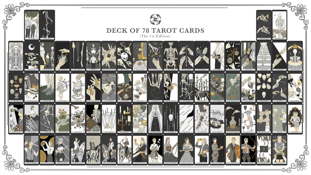 Deck of 78 Tarot Cards