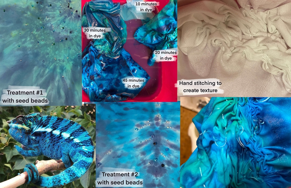 Chameleon Blue Fabric Dyeing and Process