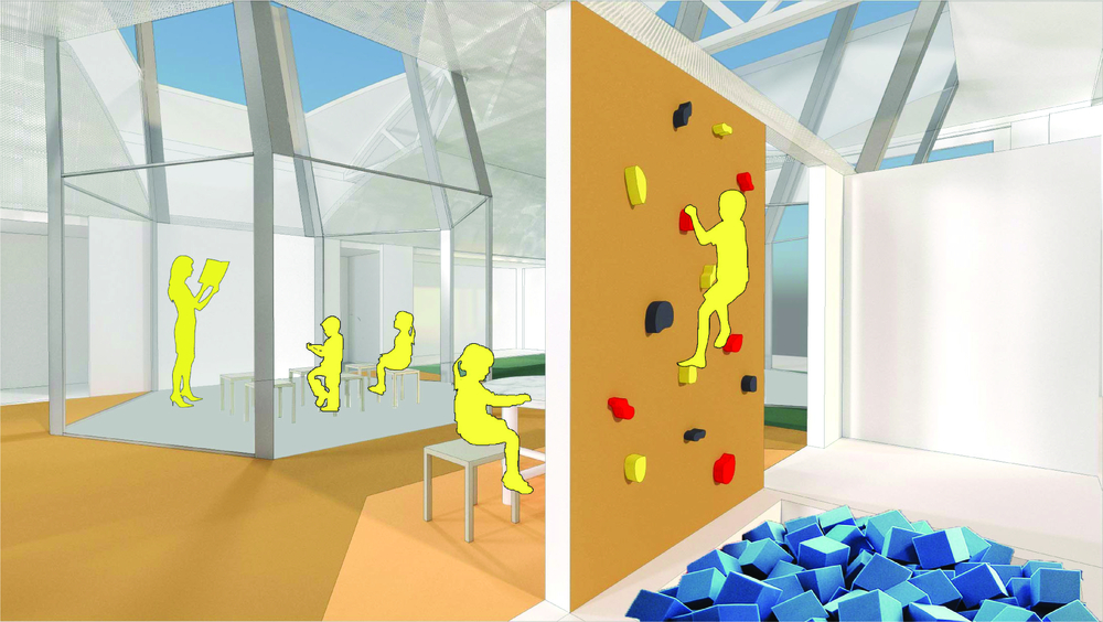 Classroom/Play Area Interior Render