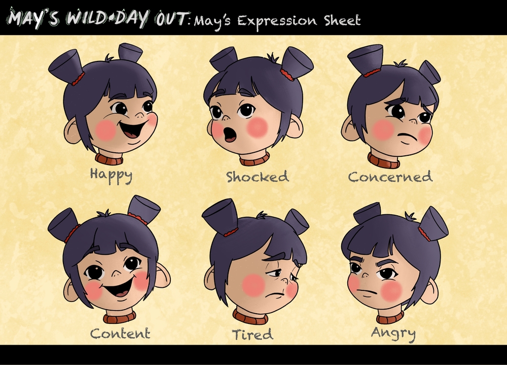 May's Expression Sheet