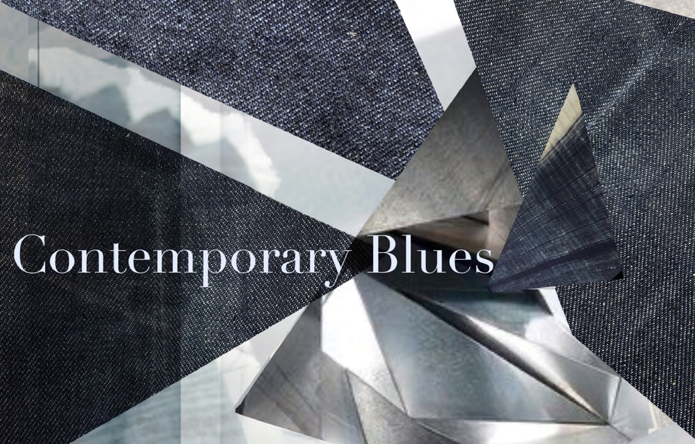 Contemporary Blues Moodboard 
