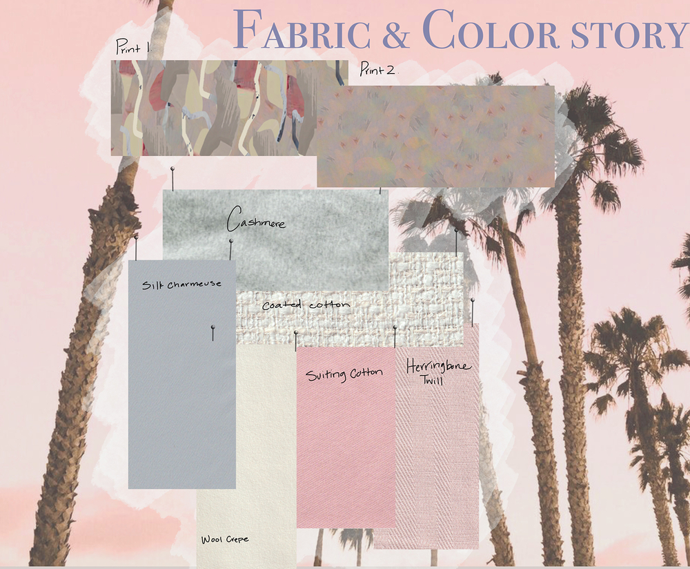 California Dreams Fabric Board