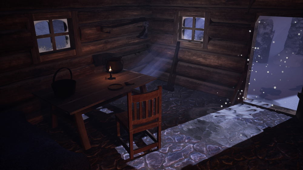 Environment: Winter Log Cabin - 03