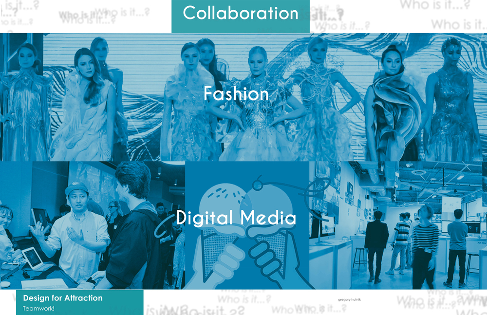 OTIS Display Collaboration Fashion and Digital Media Senior Shows. 