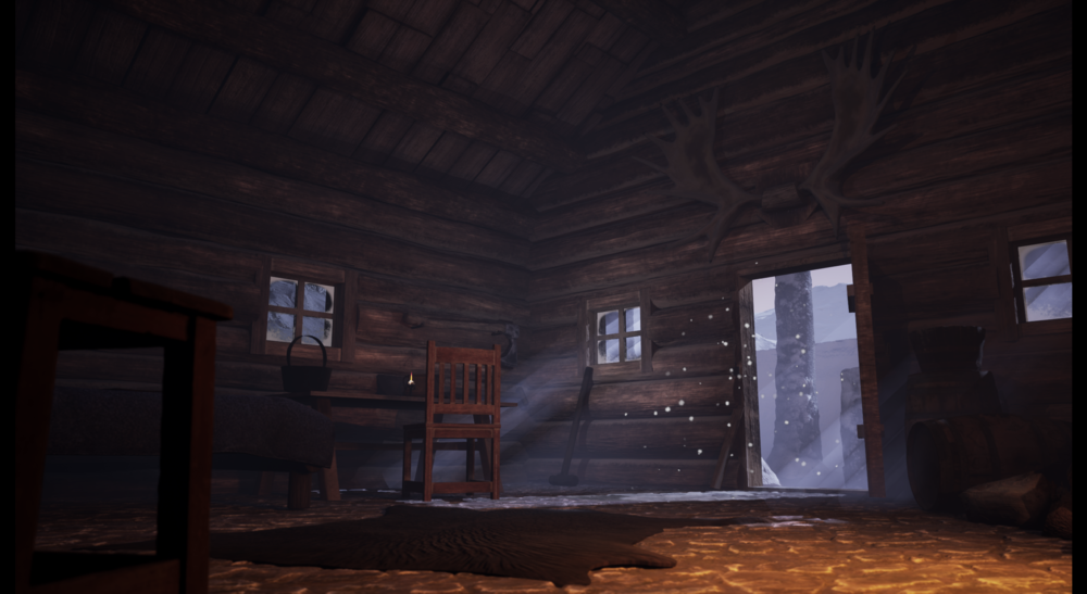 Environment: Winter Log Cabin - 01