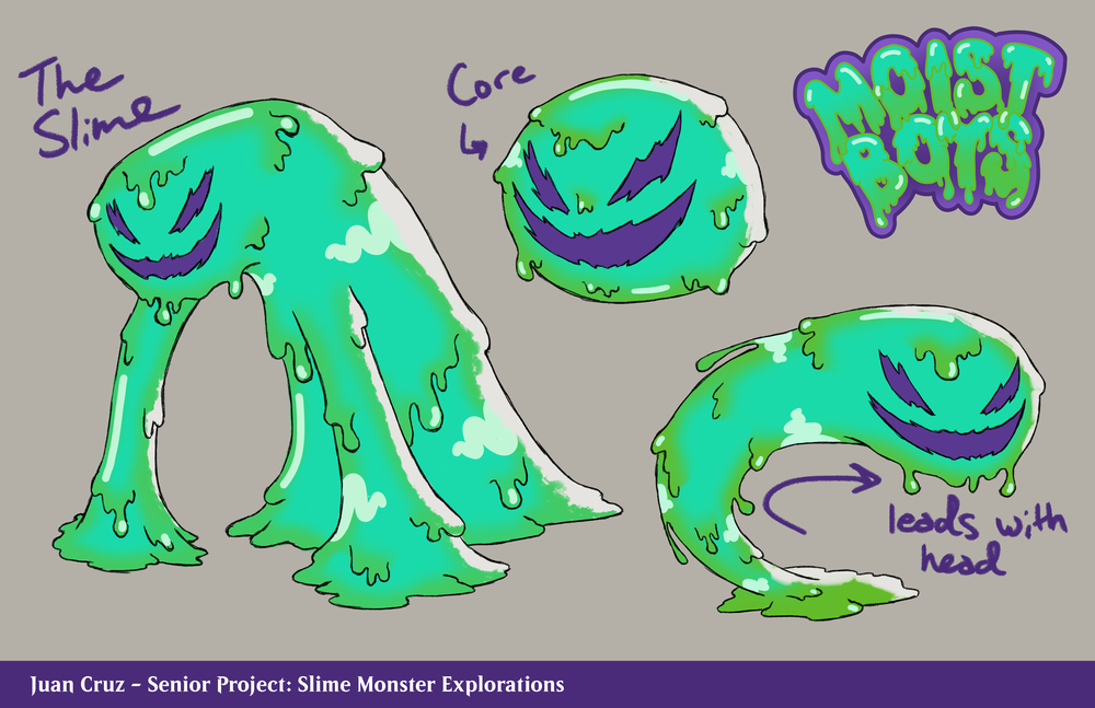 Slime Monster Character Explorations