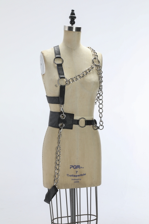 Fashion Body Accessory Made from Leather and Metal