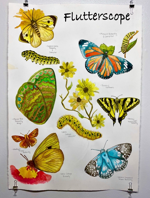 Flutterscope Butterfly Poster